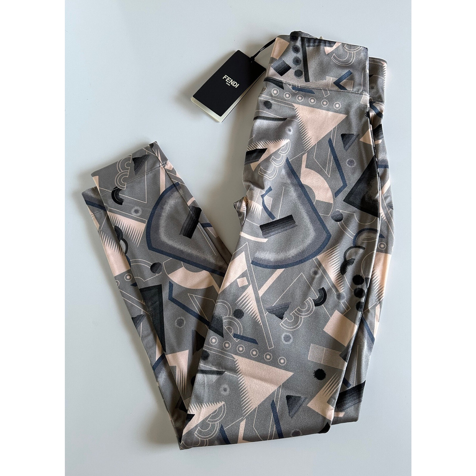 Nwt $470 Fendi Women's Knitted Fabric Track Pants Small Made In Italy Fab308
